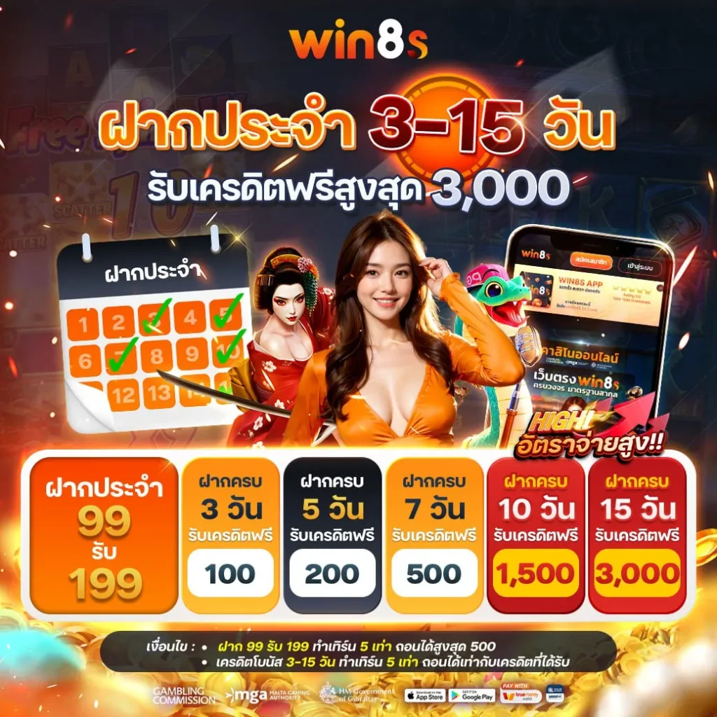 win8s เครดิต ฟรี